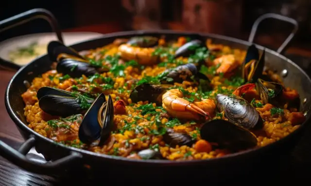 Pyszna paella z owocami morza, idealna na rodzinny obiad. Ten paella przepis oryginalny zachwyci każdego!